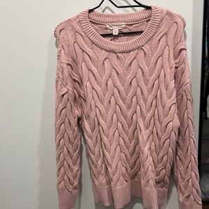 Philosophy Blush Cable Knit Sweater